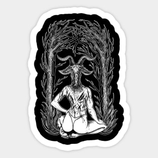 The Witching Hour Pagan Gothic Ritual Sticker